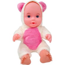 Global Toys Beyaz Renk Koala Kostümlü İngilizce Konuşan Et Bebek