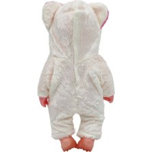 Global Toys Beyaz Renk Koala Kostümlü İngilizce Konuşan Et Bebek