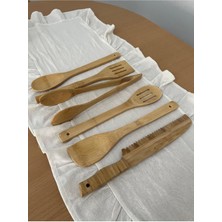 Bambu Mutfak Gereçleri Seti: Kepçe, Spatula ve Maşa ile Şık ve Kullanışlı Mutfak Araçları