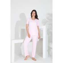 Bambu Kısa Kol Hamile Lohusa Pijama Takım 30241Y-30245Y