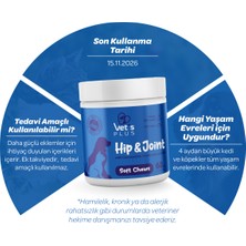 Vet's Plus Hip&Joint Çiğnenebilir Tablet 60'lı (Kedi ve Köpekler için)