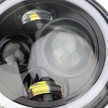 Creatorally 7 Inç LED Far IP67 Su Geçirmez 8000 Işık Akısı Yuvarlak LED Off Road Işıkları Wrangler Için Dc9 36V (Yurt Dışından)