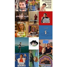 Komik Sticker Telefon Laptop Notebook Tablet Defter Matara Stiker Etiket ST1137