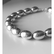 Silver Badem Kolye