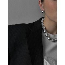 Silver Badem Kolye