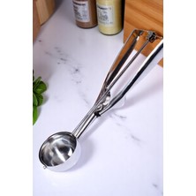 Paslanmaz Çelik Dondurma ve Kurabiye Kepçesi, Dayanıklı ve Şık Tasarım