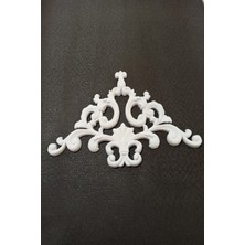 Boyanabilir Çıta Motifi 41X26 Gri Dekorasyon Parçası