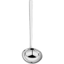 24 cm Paslanmaz Çelik Kepçe, Çorba ve Sos Için Ideal, Dayanıklı ve Şık Tasarım.