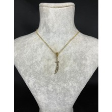 Hz.ali Zülfikar Kılıcı Gold Çelik Kolye