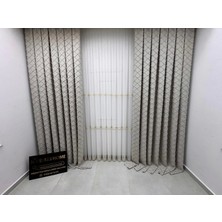 Nivemeshome Tuna 105 Gül Kurusu 1/3 Sık Pileli Fon Perde Apm