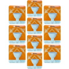 (10 adet) Osaka 5W (40W) Beyaz Işık (6500K) G4 Duylu (Iğne Bacak) LED Çanak Ampul