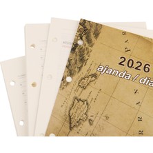 2K 2025 Ajanda Organızer Yedeği 4 Delikli Günlük Çizgili Ajanda 15x21 cm YDK1