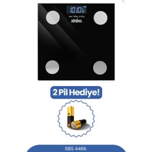 Sinbo  SBS-4466 Bluetooth Dijital Yağ Su Kas Vücut Kitle Endeksi Kilo Ölçer Tartı Baskül