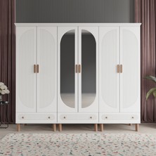 Beenal Furkan 6 Kapaklı Gardırop Dolap 240cm