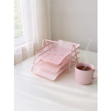 Need Perfore 3'lü Toz Pembe Evrak Rafı ND-1022