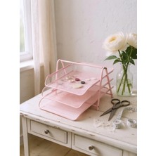 Need Perfore 3'lü Toz Pembe Evrak Rafı ND-1022