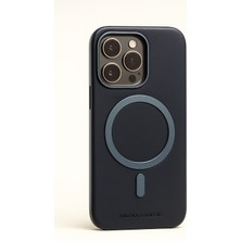 iPhone 15 Pro Max Luxuryclass – Koyu Lacivert Magsafe Kılıf