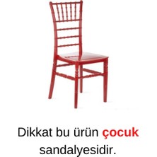 Mandella Sağlam Plastik Mandella Trend Çocuk Sandalyesi Kırmızı