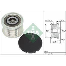Ina 535034410 Alternator Kasnagı 7 Kanal 1.3 Tce H4M Duster Megane Iv Nıssan