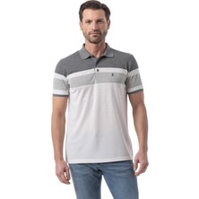 Yatay Parçalı Polo T-Shirt