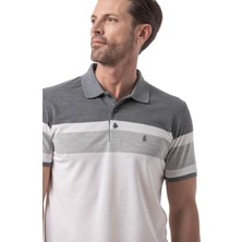 Yatay Parçalı Polo T-Shirt
