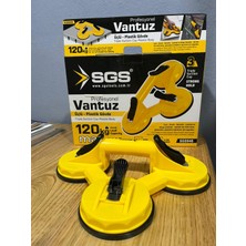 Sgs Profesyonel Üçlü Vantuz - 120 kg Taşıma Kapasiteli (Ø118 Mm)