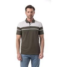 Yatay Çizgi Desenli Polo T-Shirt