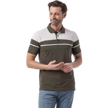 Yatay Çizgi Desenli Polo T-Shirt