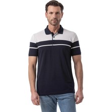 Yatay Çizgi Desenli Polo T-Shirt