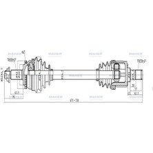 Maher 02001 Aks Komple On I30 07>11 Sol Dızel A-T Abslı 46 Dıs 675MM