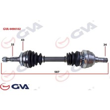 Gva 4490102 Komple Aks Sol Vectra A 1.8 88-95 Abs Lı 43DIS 587MM