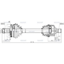 Maher 02012 Aks Komple On Ix-35 10>15 Sportage 11>16 1.6 Benzınlı Sag Abslı 48 Dıs 691MM