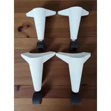 Tekerlekli Sehpa Masa Ayağı,akıllı Sehpa Ayağı, Sihirli Sehpa Ayağı Siyah 4 Adet 360 Derece 20 cm