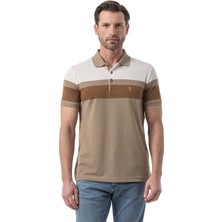 Yatay Parçalı Polo T-Shirt
