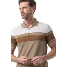 Yatay Parçalı Polo T-Shirt