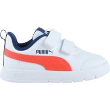 Puma Courtflex V3 Bebek Beyaz Spor Ayakkabı (310252-14)