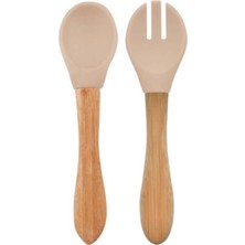 Nessiworld   Mama Kaşığı ve Çatal Seti Bubble Beige