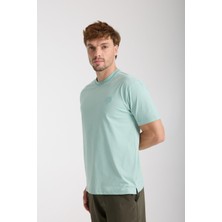 Erkek %100 Pamuk Relax Kaplumbağa Nakışlı T-Shirt