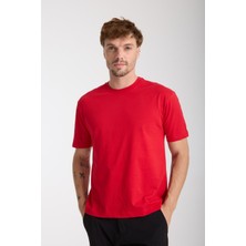 Erkek %100 Pamuk Relax Nakış Detaylı T-Shirt