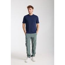 Erkek %100 Pamuk Relax Kaplumbağa Nakışlı T-Shirt