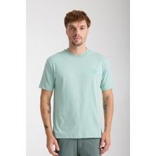 Erkek %100 Pamuk Relax Fit Vahşi Ayı Nakışlı T-Shirt