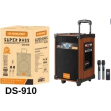 D-Sound Lt-910 3 Kanal Şarjlı Bluetooth Mikrofonlu Saz Gitar Anfisi 10W Profesyonel Ses