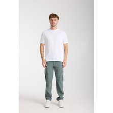 Erkek %100 Pamuk Relax Ayı Nakışlı T-Shirt