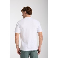 Erkek %100 Pamuk Relax Ayı Nakışlı T-Shirt