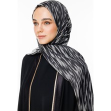 Selis Desen Çift Taraflı Şal Siyah-Siyah