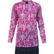 Oppland Kadın Bluz Şile Bezi Keten %100 Saf Pamuk Dokuma Kumaş Ipekyolu Desenli Hafif ve Serin Tutar