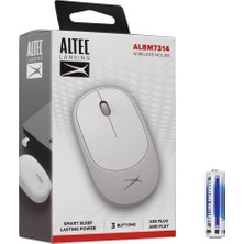 Altec Lansing ALBM7314 Beyaz 2.4GHz USB 1200DPI Alkalin Pilli Kablosuz Mouse