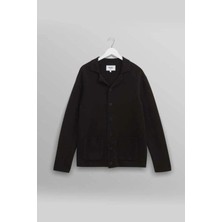 Ultra Yumuşak Wightman Black Milano Hırka - Modern Tasarım ve Zarif Detaylar