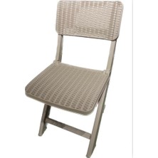 Mandella Sky Katlanır Rattan Sandalye (Kamp - Piknik Sandalyesi) Çölbeji
