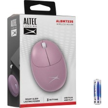 Altec Lansing ALBM7335 Pembe 2.4ghz USB 1200DPI Alkalin Pilli Kablosuz Mouse